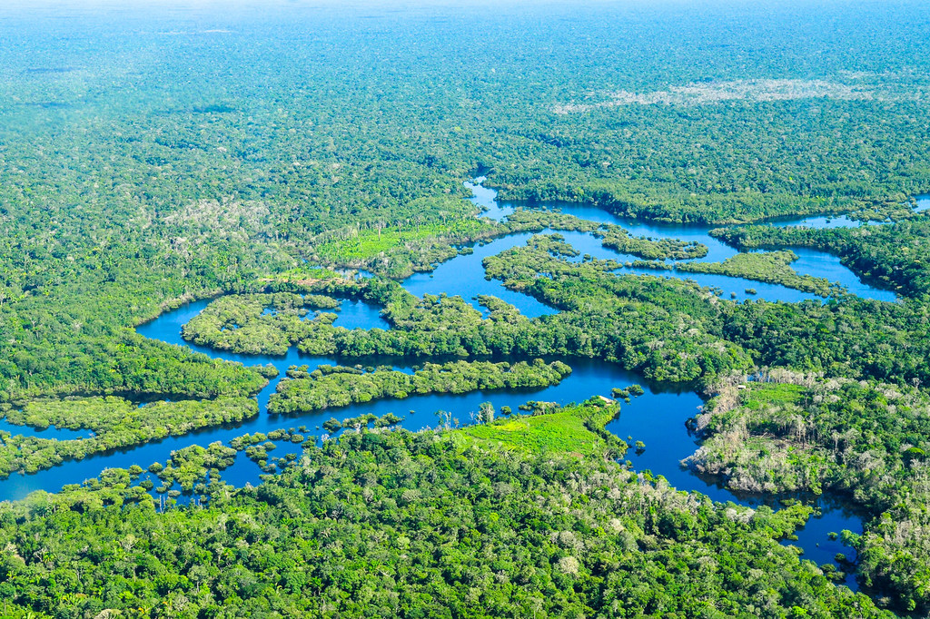 El río Amazonas en Brasil.